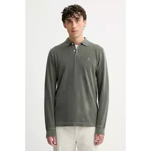 Marc O'Polo longsleeve din bumbac culoarea verde, uni, 528223655004 imagine