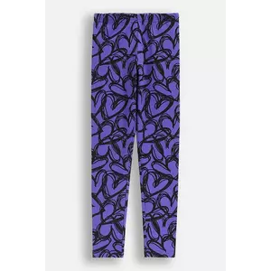 Coccodrillo leggins copii culoarea violet, cu imprimeu, EVERYDAY GIRL A imagine