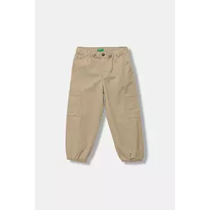 United Colors of Benetton pantaloni copii culoarea bej, uni, 4XZXGF01R imagine
