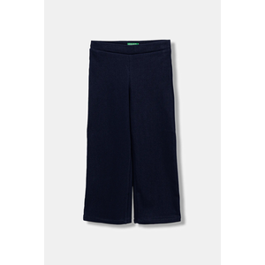 United Colors of Benetton pantaloni de trening pentru copii culoarea bleumarin, uni, 46D6GF02M imagine