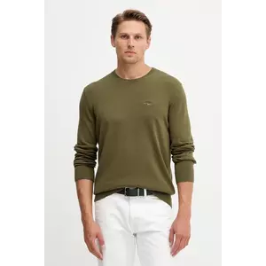 Aeronautica Militare pulover de bumbac culoarea verde, light, MA1611UL00506 imagine