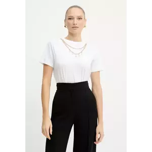 Silvian Heach tricou din bumbac BENSOULA culoarea alb, GPA25130TS imagine