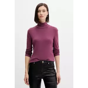 United Colors of Benetton longsleeve din bumbac cu guler, 3GA2E2224 imagine