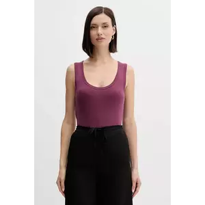 United Colors of Benetton top din bumbac culoarea gri, 3GA2DH010 imagine