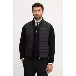 Trussardi vestă culoarea negru, de tranziție, F006M000011N imagine