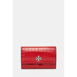 Tory Burch carcasă cardului Kira Croc Flap Card culoarea roșu, 174403.600 imagine