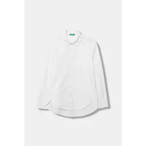 United Colors of Benetton cămașă de bumbac pentru copii culoarea alb, 5EW7CQ04A imagine