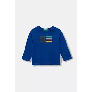 United Colors of Benetton longsleeve din bumbac pentru copii cu imprimeu, 3I1XG10F2 imagine