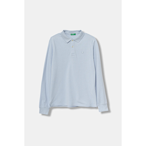 United Colors of Benetton longsleeve din bumbac pentru copii uni, 3089C300Z imagine