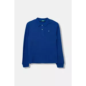 United Colors of Benetton longsleeve din bumbac pentru copii uni, 3089C300Z imagine