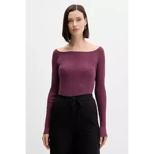 United Colors of Benetton pulover culoarea violet, light, 16UYD10E7 imagine