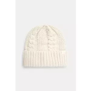 The North Face căciulă Oh Mega Beanie culoarea bej, din tricot gros, NF0A7WJJQLI1 imagine