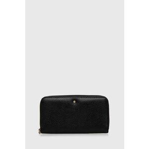 Geox portofel de piele D35K3H-00046 D.WALLET culoarea negru, D35K3H 00046 imagine