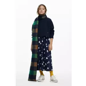 Desigual rochie si pulover copii culoarea albastru marin, midi, evazati, 25WGVK03 imagine