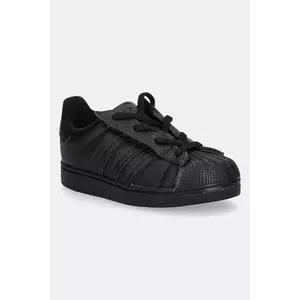 adidas Originals sneakers pentru copii SUPERSTAR II culoarea negru, JR9415 imagine