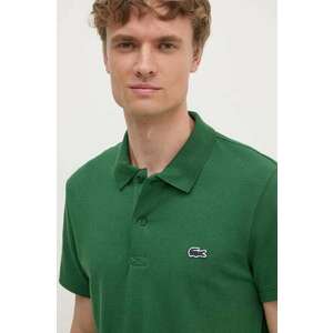 Lacoste tricou polo barbati, culoarea verde, neted, DH5522 imagine