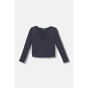 United Colors of Benetton longsleeve copii culoarea gri, 3KIEC10Q9 imagine