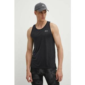 Under Armour tricou de alergare Streaker culoarea negru imagine