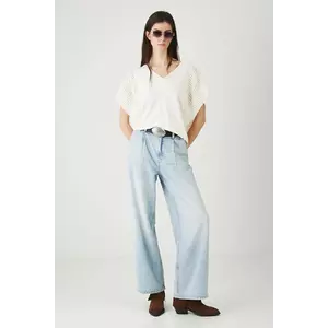 Medicine tricou reversibil din bumbac culoarea bej imagine