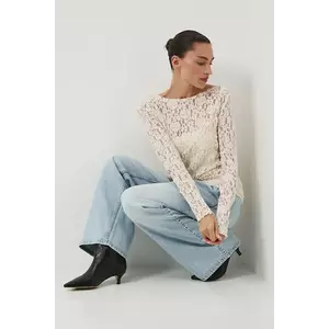 Medicine longsleeve culoarea bej imagine