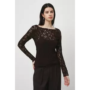 Medicine longsleeve culoarea maro imagine