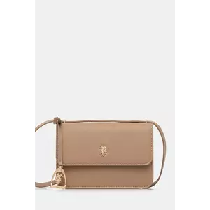 U.S. Polo Assn. poșetă Jones culoarea bej, BIUJE8909WVP imagine