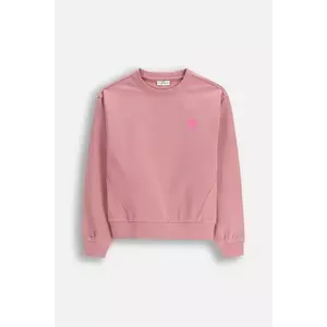 Coccodrillo bluză copii culoarea roz, uni, EVERYDAY GIRL A imagine