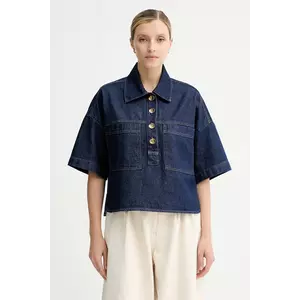 Sessun bluză subtire de blugi uni, 25110014 imagine