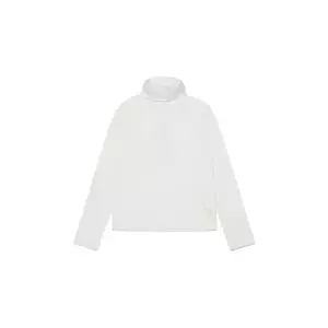 MAX&Co. longsleeve din bumbac pentru copii MAXT25F culoarea alb, cu guler, MX0194 imagine