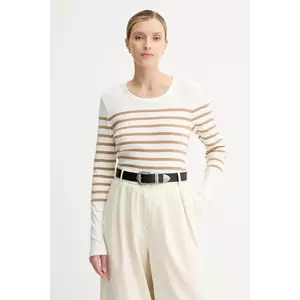 Marc O'Polo longsleeve din bumbac culoarea bej, 508207452151 imagine