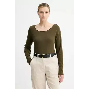 Marc O'Polo longsleeve din bumbac culoarea verde, 5000007381 imagine