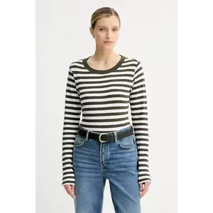 Marc O'Polo longsleeve din bumbac culoarea verde, 5000007074 imagine