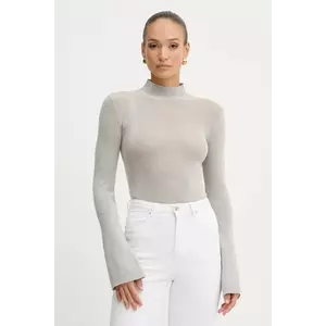Silvian Heach pulover ANASI culoarea gri, light, cu turtleneck, GPA25251LU imagine