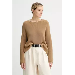 Marc O'Polo pulover de bumbac culoarea bej, 508605960171 imagine