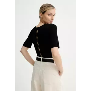 Sessun pulover culoarea negru, light, 25109030 imagine