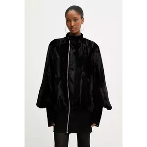 PRESSIAT rochie culoarea negru, mini, oversize, PRE413FW24 imagine