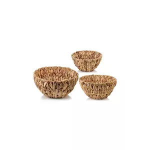 Affek Design set de coșuri de depozitare Amparo 28 x 14 x 14 / 24 x 12 x 12 / 20 x 10 x 10 cm. 3-pack culoarea bej imagine