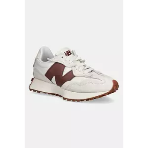 New Balance sneakers din piele 327 culoarea bej, U327WKM imagine