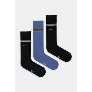 Paul Smith șosete 3-pack culoarea negru, M1A-SOCK-TLOGO imagine