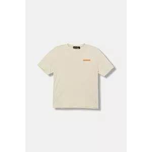 Napapijri tricou de bumbac pentru copii S-ADIGE culoarea bej, cu imprimeu, NP0A88ZWF0Y1 imagine