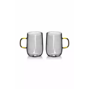 Affek Design set de pahare Peter 400 ml 2-pack culoarea gri imagine