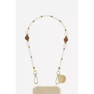 LaCoqueFrançaise lanț pentru telefon Iris 40 cm culoarea bej imagine