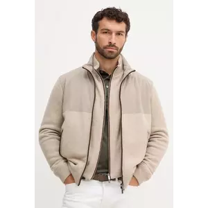 Paul&Shark jachetă de lână culoarea bej, de tranzitie, 15311286 imagine
