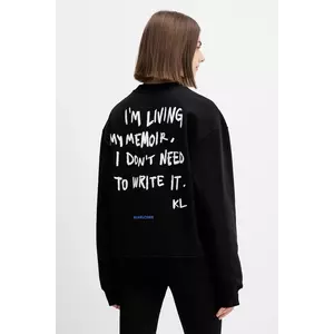 Karl Lagerfeld Jeans hanorac de bumbac culoarea negru, cu imprimeu, A4W20006 imagine