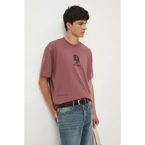 Medicine tricou din bumbac culoarea roz, cu imprimeu imagine