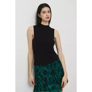 Medicine top culoarea negru, cu turtleneck imagine