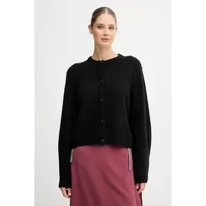 OUI cardigan de lână culoarea negru, 94462 imagine