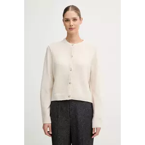 OUI cardigan de lână culoarea bej, 94462 imagine