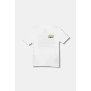 Vans tricou de bumbac pentru copii Shop Front SS culoarea alb, cu imprimeu, VN000R02WHT1 imagine