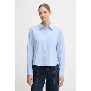 Dkny camasa din bumbac cu guler clasic, relaxed, DJ5W2129 imagine